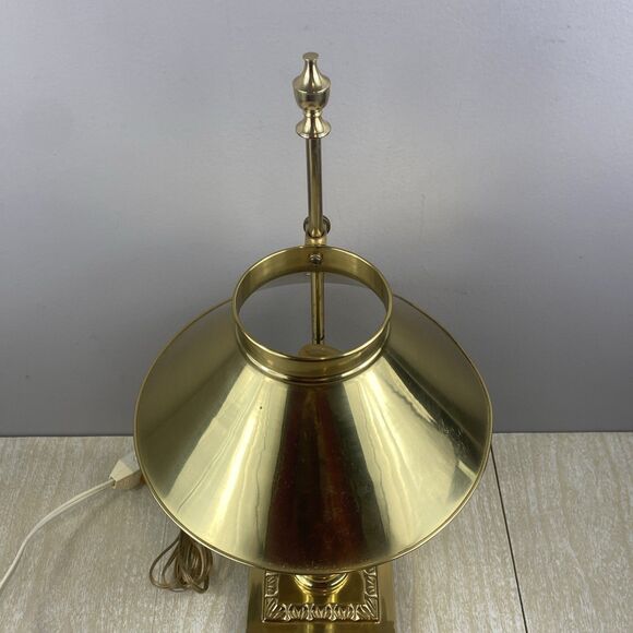 Vintage Paris Istanbul Orient Express Brass Clawfoot  Adjustable Table Lamp 20" - Picture 5 of 15